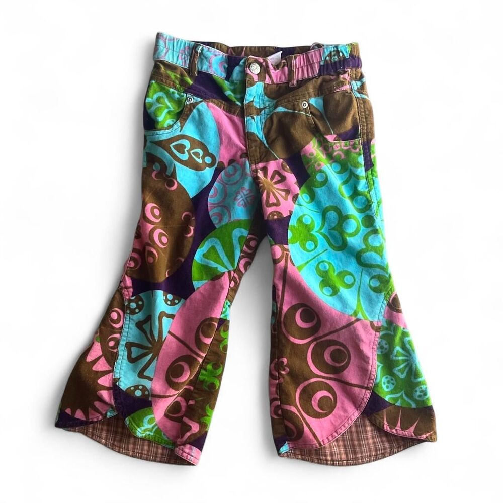 Oilily Flare Pants y2k 90s funky kids clothing size 4t